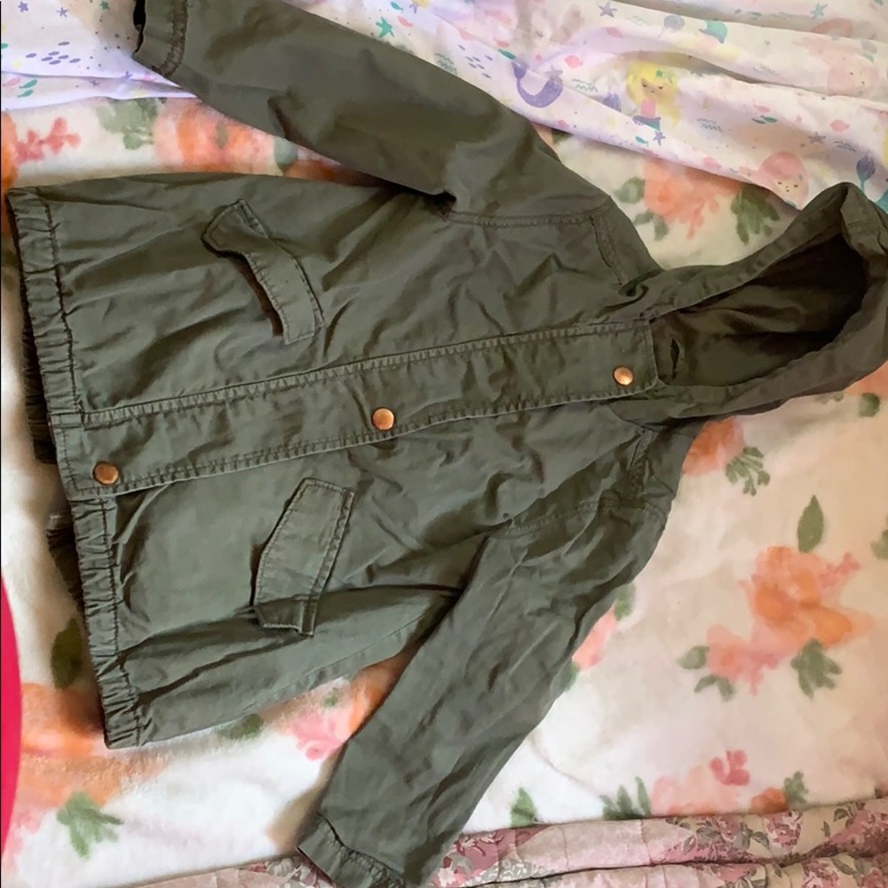Olive green coat